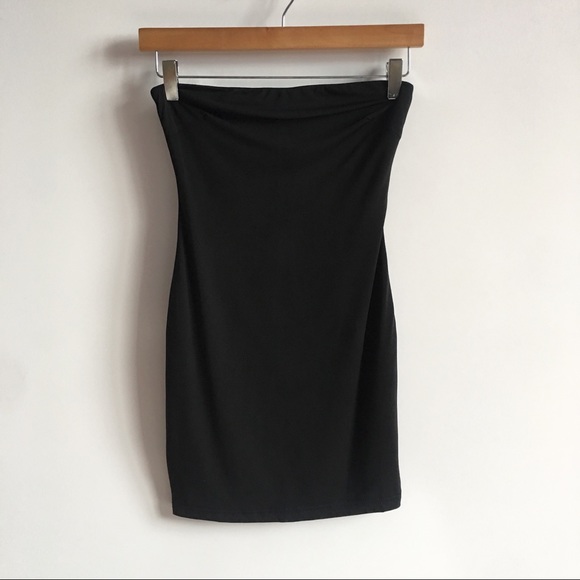 Wild Honey Strapless Black Mini Bodycon Dress - Picture 2 of 8